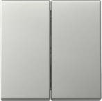 Gira Systeem 55 Dubbele RVS Wip Schakelaar - 3295600, Verzenden