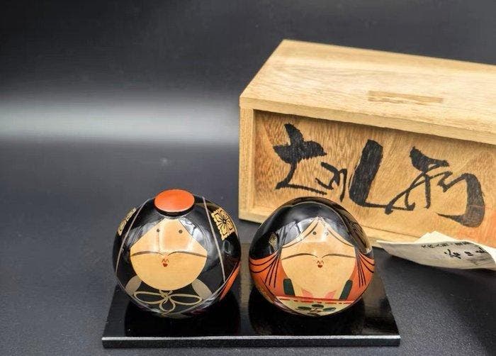 Set van twee traditionele Yamaguchi-urushi-lak Ouchi, Antiek en Kunst, Antiek | Overige Antiek