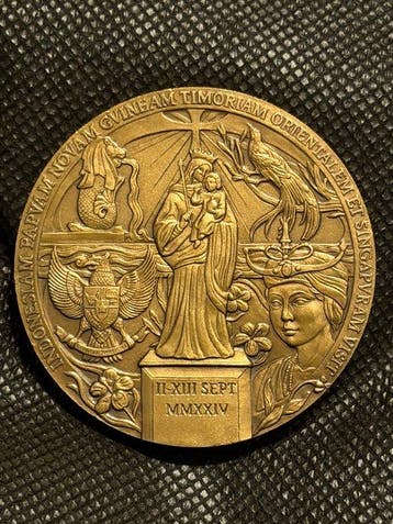 Paus Franciscus - Officiële medaille van de Apostolische, Antiek en Kunst
