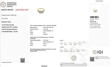 Ring - 18 karaat Geel goud - 1.75ct. tw. Diamant
