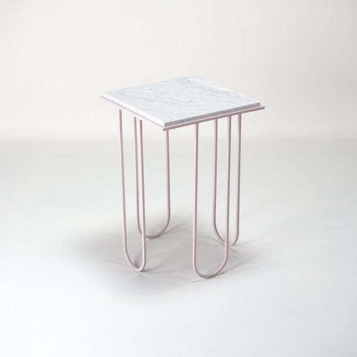DFlab Studio - Bijzettafel - Lola - Carrara marmer, Antiquités & Art, Art | Objets design