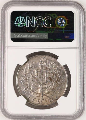Portugal. 1 Escudo Lisbon mint 1910. Birth of the Republic.