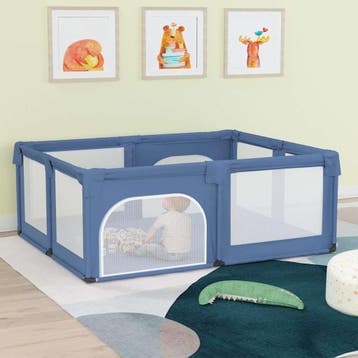 vidaXL Babybox met 2 deuren oxford stof lichtblauw, Verzenden, Nieuw
