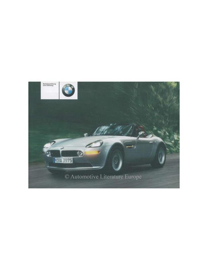 2002 BMW Z8 INSTRUCTIEBOEKJE DUITS, Autos : Divers, Modes d'emploi & Notices d'utilisation, Enlèvement ou Envoi