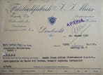 Themacollectie - 1937 Duitse factuur - Filztuchfabrik J. J.