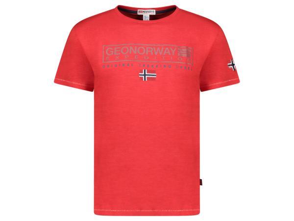 Veiling - Geographical Norway Jasic Shirt Rood - XXL, Kleding | Heren, T-shirts