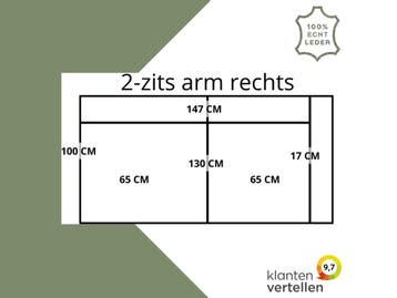 Leren elementenbank Match - element 2 zits arm rechts, Antiek en Kunst, Ophalen of Verzenden