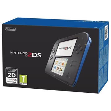 Nintendo 2DS - Black/Blue (Electric Blue) [Complete], Consoles de jeu & Jeux vidéo, Consoles de jeu | Nintendo 2DS & 3DS, Verzenden