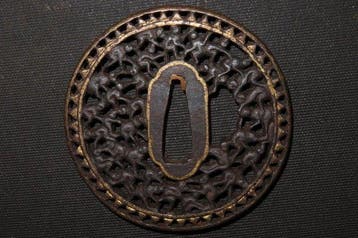 Katana - gesmeed ijzer - C6-152 Thousand Monkeys Tsuba -, Antiquités & Art
