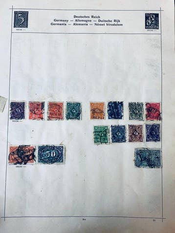 Wereld - Collectie / Uitzoeker Duitse Rijk + België op oude