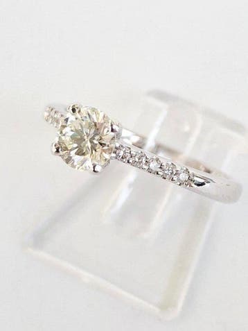 Bague de fiançailles - 18 carats Or blanc - 0.61ct. tw.