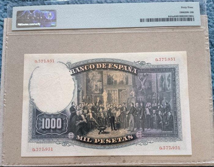 Spanje. - 1000 Pesetas 1931 - Pick 84Aa, Postzegels en Munten, Bankbiljetten | Europa | Niet-Eurobiljetten