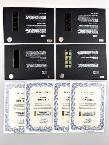 Coen Brothers – Rare Set of 4 Mounted 35mm Film Cells –, Nieuw