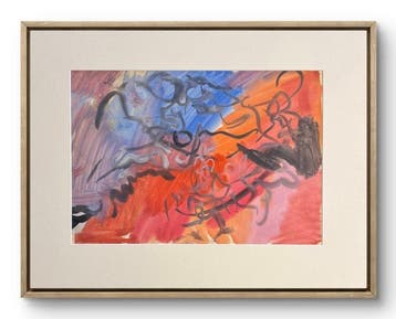 René Mels (1909-1977) - Composition abstraite gestuelle –, Antiek en Kunst