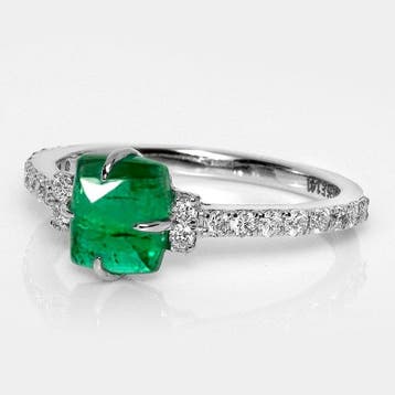 Zonder minimumprijs - Ring - 14 karaat Witgoud, IGI 1,41 ct, Nieuw