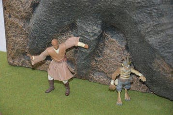 Hasbro - Figuur - 6 vintage Star Wars figuren met voertuig, Nieuw