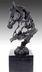 Statue, Paarden hoofd 42 cm / 7.3 kg - 42 cm - Bronze,