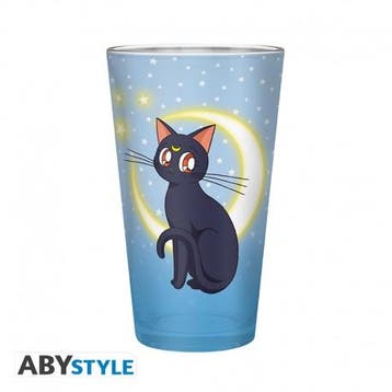 Sailor Moon Luna & Artemis XL Glas, Collections, Ophalen of Verzenden