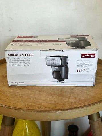 Metz mecablitz 52 AF-1 digital flitser voor Nikon – met, Audio, Tv en Foto, Nieuw