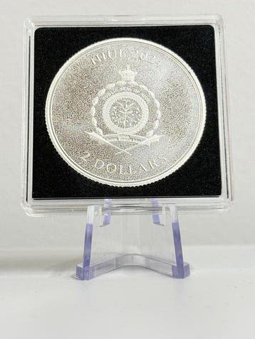 Niue. 2 Dollars 2024 - 1 oz Plata .999 - Bitcoin Tattoo, Postzegels en Munten