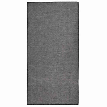 vidaXL Buitenkleed platgeweven 100x200 cm grijs, Verzenden