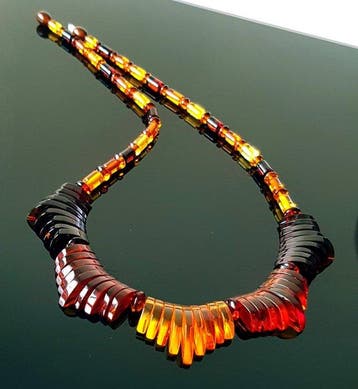 Amber Vintage zeldzame natuurlijke Baltische amber ketting