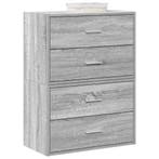 vidaXL Kasten met 2 lades 2 st 60x31x40 cm bewerkt hout, Verzenden, Nieuw