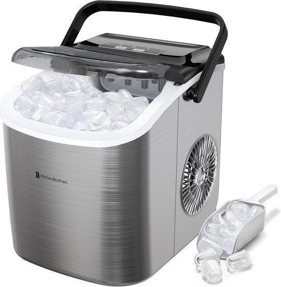 2dekans | KitchenBrothers IJsblokjesmachine - 1.2L - 7-10, Elektronische apparatuur, Koelkasten en IJskasten, Ophalen of Verzenden