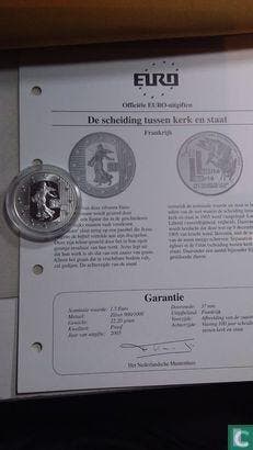 Frankrijk 1½ euro 2005 (PROOF) Centenary Separation of C.., Timbres & Monnaies, Monnaies | Europe | Monnaies euro, Verzenden, Losse munt