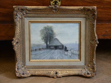 Louis Apol (1850-1936) - Winterlandschap