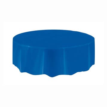 Blauw Tafelkleed Rond 2,13m, Verzenden, Nieuw