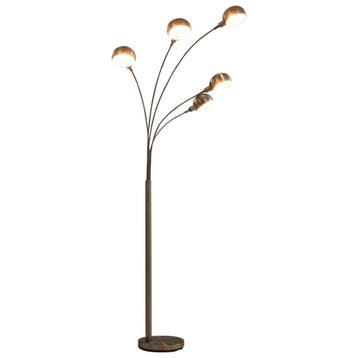 vidaXL Lamp staand 5xE14 200 cm zilverkleurig, Huis en Inrichting, Verzenden, Nieuw