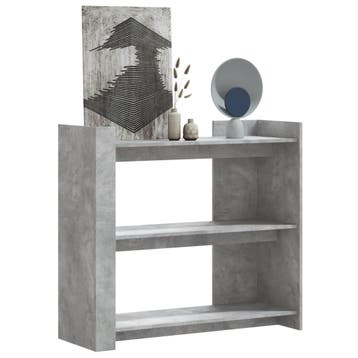 vidaXL Wandtafel 100x35x90 cm bewerkt hout betongrijs, Verzenden, Nieuw