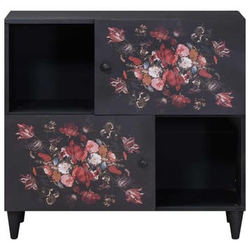 vidaXL Opbergkasten Multikleur 80 x 33,5 x 75 cm Massief, Huis en Inrichting, Verzenden, Nieuw