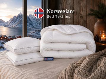 Veiling - Norwegian Set - 2x Boxkussen + 1x Dekbed 240x200cm, Huis en Inrichting, Slaapkamer | Beddengoed, Nieuw