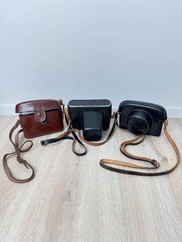 Zenit, Zeiss Ikon, Canon Film Cameras with cases Lot incl., Nieuw