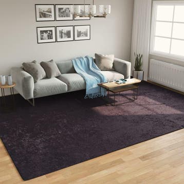 vidaXL Vloerkleed wasbaar 400x300 cm antracietkleurig, Verzenden, Nieuw