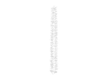 Witte Slinger Bloemen 1,8m, Hobby en Vrije tijd, Feestartikelen, Verzenden, Nieuw