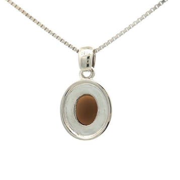 Zonder minimumprijs - Hanger Zilver - 2.60ct. tw. Quartz -