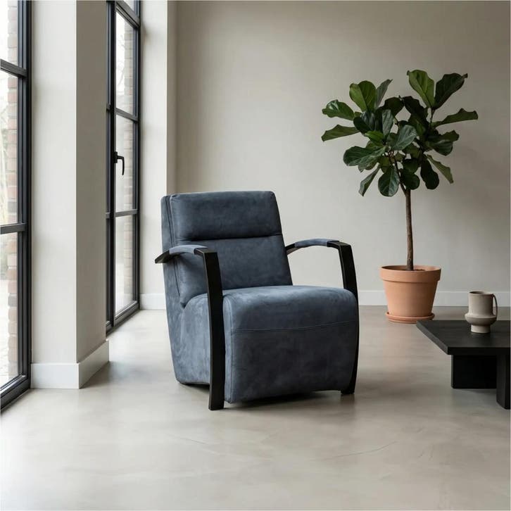 Leren fauteuil Arrival, Huis en Inrichting, Fauteuils, 50 tot 75 cm, 75 tot 100 cm, Nieuw, Leer, Ophalen of Verzenden
