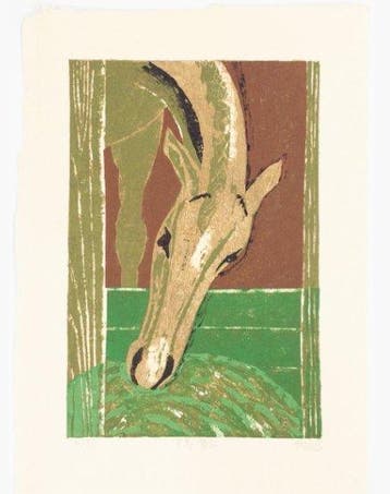Foal Grazing - Gashu Fukami (XX-XXI) - Japan (Zonder