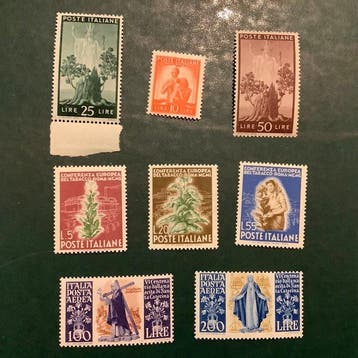 Italie 1945/1950 - Lotje, meilleurs timbres/séries - Sassone