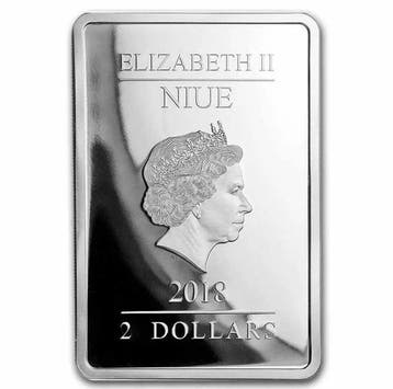 Niue. 2 Dollars 2018 Season Greetings - Disney - 1 Oz mit, Postzegels en Munten