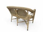 Sofa - Rattan, Hout, Rietwerk - Een rattanbank uit de jaren