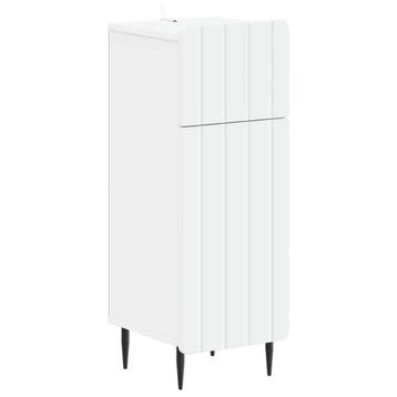 vidaXL Badkamer Opbergkast ZWOLLE Wit 30 x 31 x 79,5 cm, Huis en Inrichting, Verzenden, Nieuw
