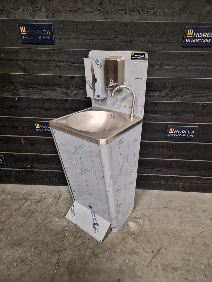 Handwasbak | spoelbak | voetbediening | staand model | RVS |, Articles professionnels, Horeca | Mobilier & Aménagement