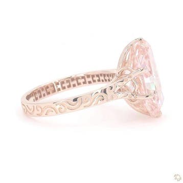 Ring - 14 karaat Roségoud - 7.00ct. tw. Roze Diamant (Fancy