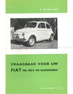 1961 - 1964 FIAT 500, 500D, GIARDINIERA VRAAGBAAK NEDERLANDS, Ophalen of Verzenden