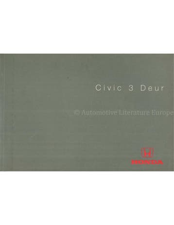 2001 HONDA CIVIC 3-DEURS INSTRUCTIEBOEKJE NEDERLANDS