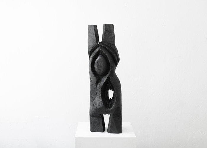 Ros Khavro - sculptuur, Abstract - Unique - 84 cm - Acacia -, Antiek en Kunst, Kunst | Designobjecten
